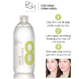Alternative view of Nước Tẩy Trang B.O.M Chiết Xuất 8 Loại Trà Eight Tea Cleansing Water 500ml