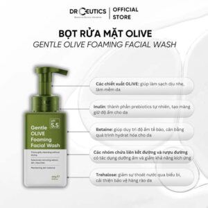 Alternative view of Bọt Rửa Mặt DrCeutics Làm Sạch Dịu Nhẹ Gentle Olive Foaming Facial Wash 420g