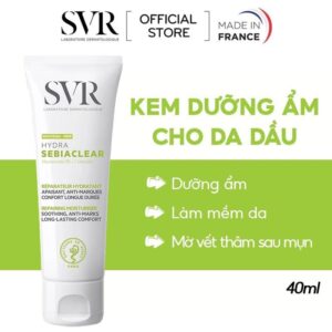 Kem Dưỡng Ẩm SVR Hỗ Trợ Giảm Thâm Mụn Cho Da Dầu Sebiaclear Hydra 40ml